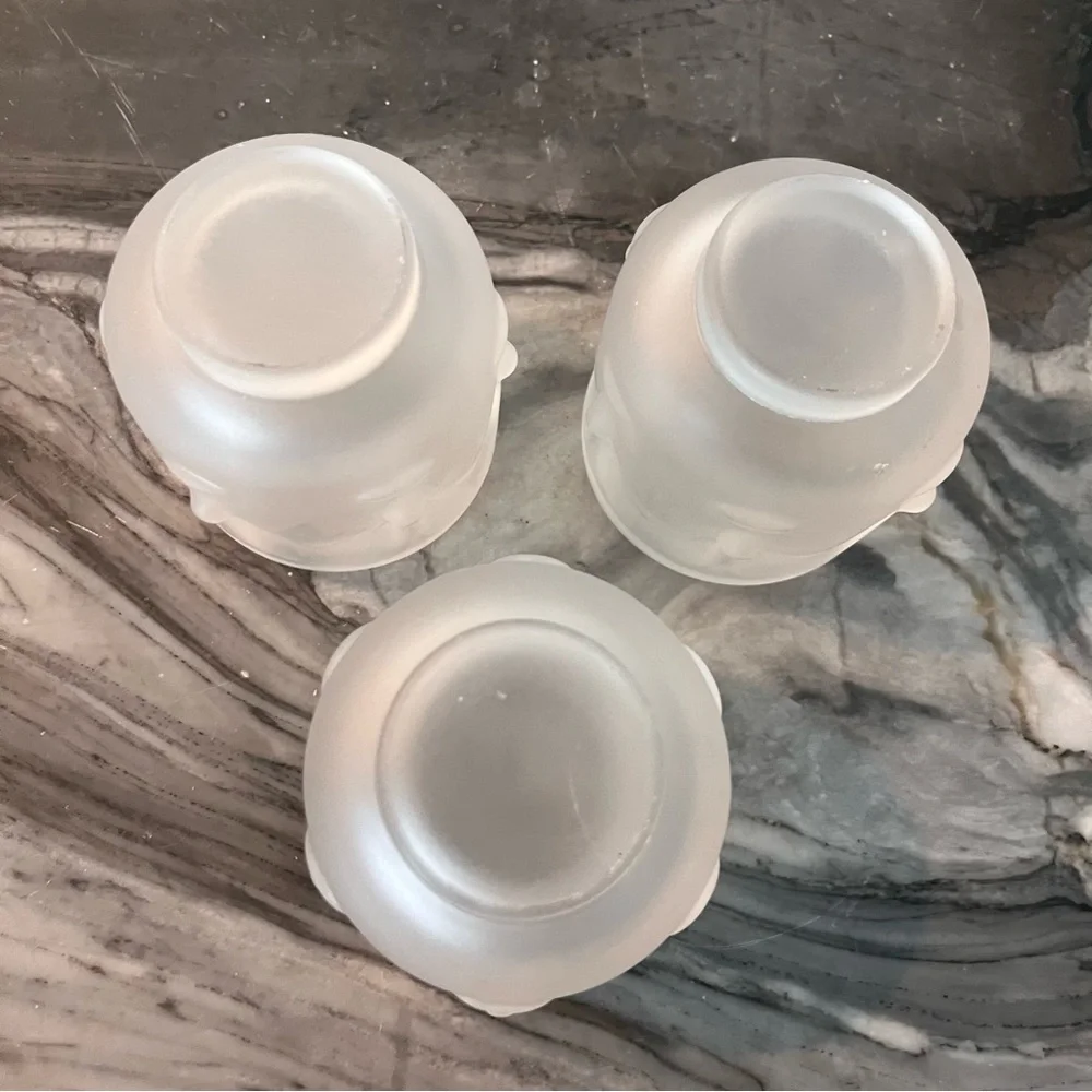 Infinite Buddha Frosted Tiki Cups Votives Three